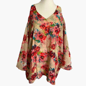 Mystree‎ Lightweight Floral Flowy Sleeveless Top